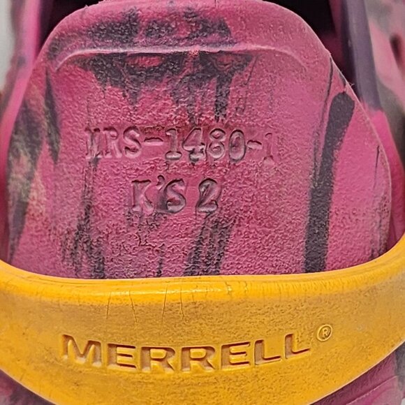 Merrell Kids Size 2 Hydro Moc Water Shoes Purple Pink Slip On Youth - Picture 5 of 9